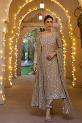 Malaikah Unstitched Chiffon Luxury Collection