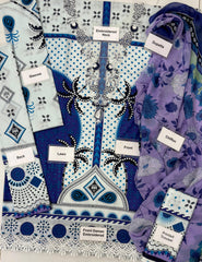 Unstitched 3 Piece Embroidered Lawn HLM-D6B Ksenia