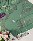 Baroque Mint Embroidered Chiffon 3-Piece Suit