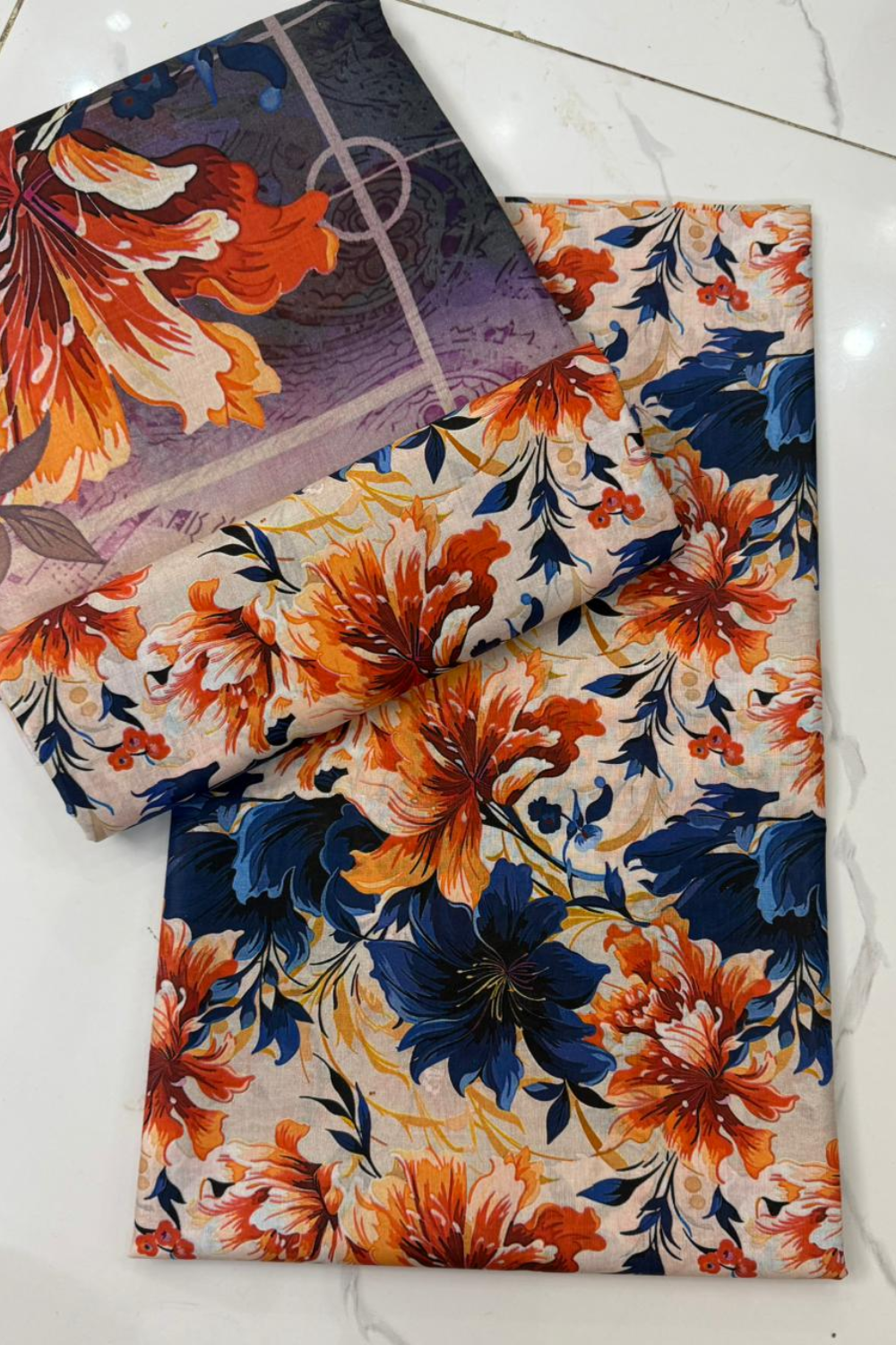 Unstitched Casual Wear All Over 3 Piece Collection