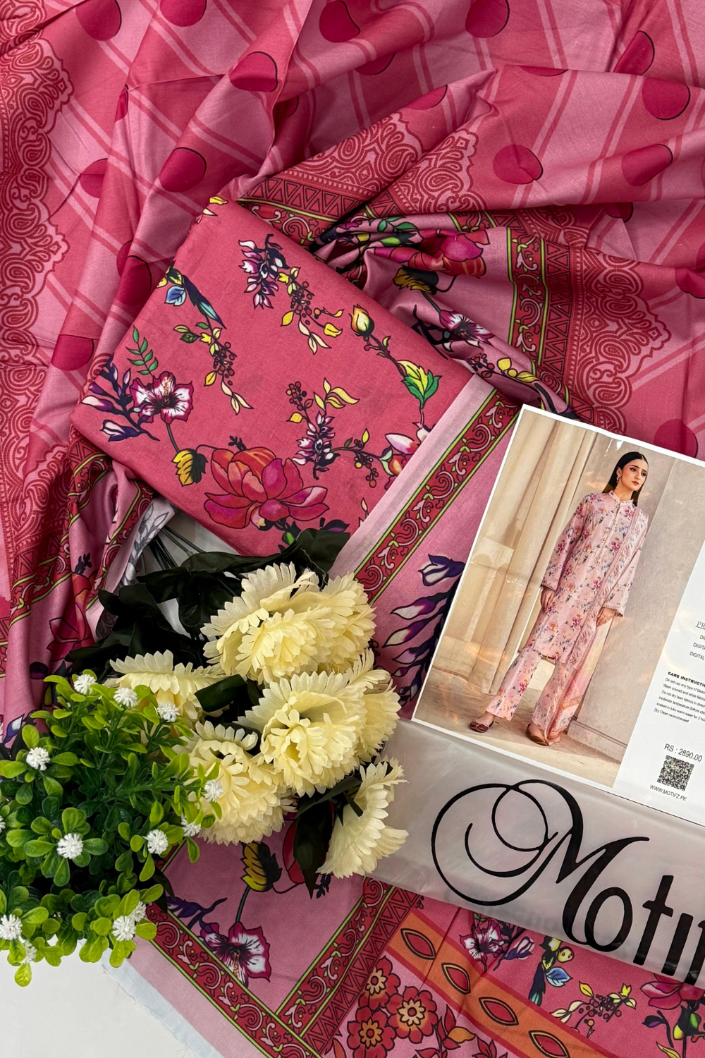 Unstitched Lawn Three Piece MINAL Ideantic Seperates