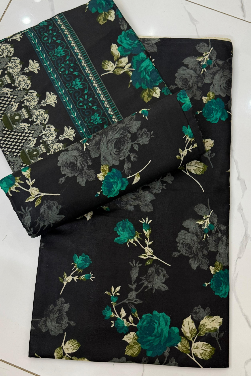 Unstitched Casual Wear All Over 3 Piece Collection