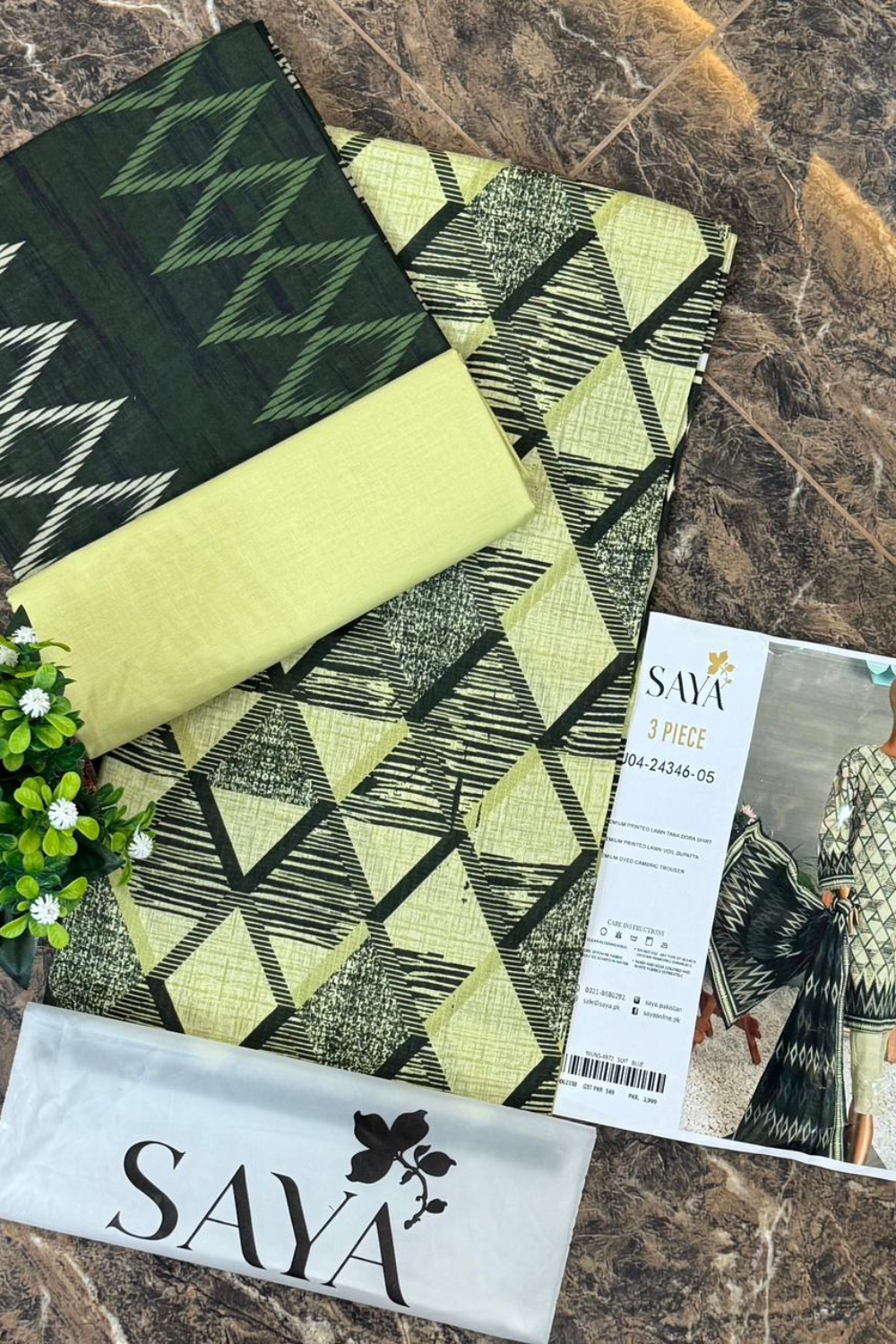 Unstitched Casual Wear All Over 3 Piece Collection