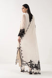Maria B Off White & Black Chiffon 3 Piece Suit
