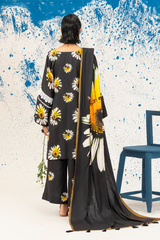 Unstitched Three Piece Printed Lawn GP-03