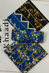 Unstitched Casual Wear All Over 3 Piece Collection