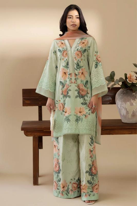 Adan's Libas Luxury Lawn Chikankari 3 Piece Suit