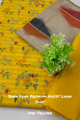 PREMIUM QUALITY BANA DORA UNSTITCHED LAWN THREE PIECE CAUSAL WEAR