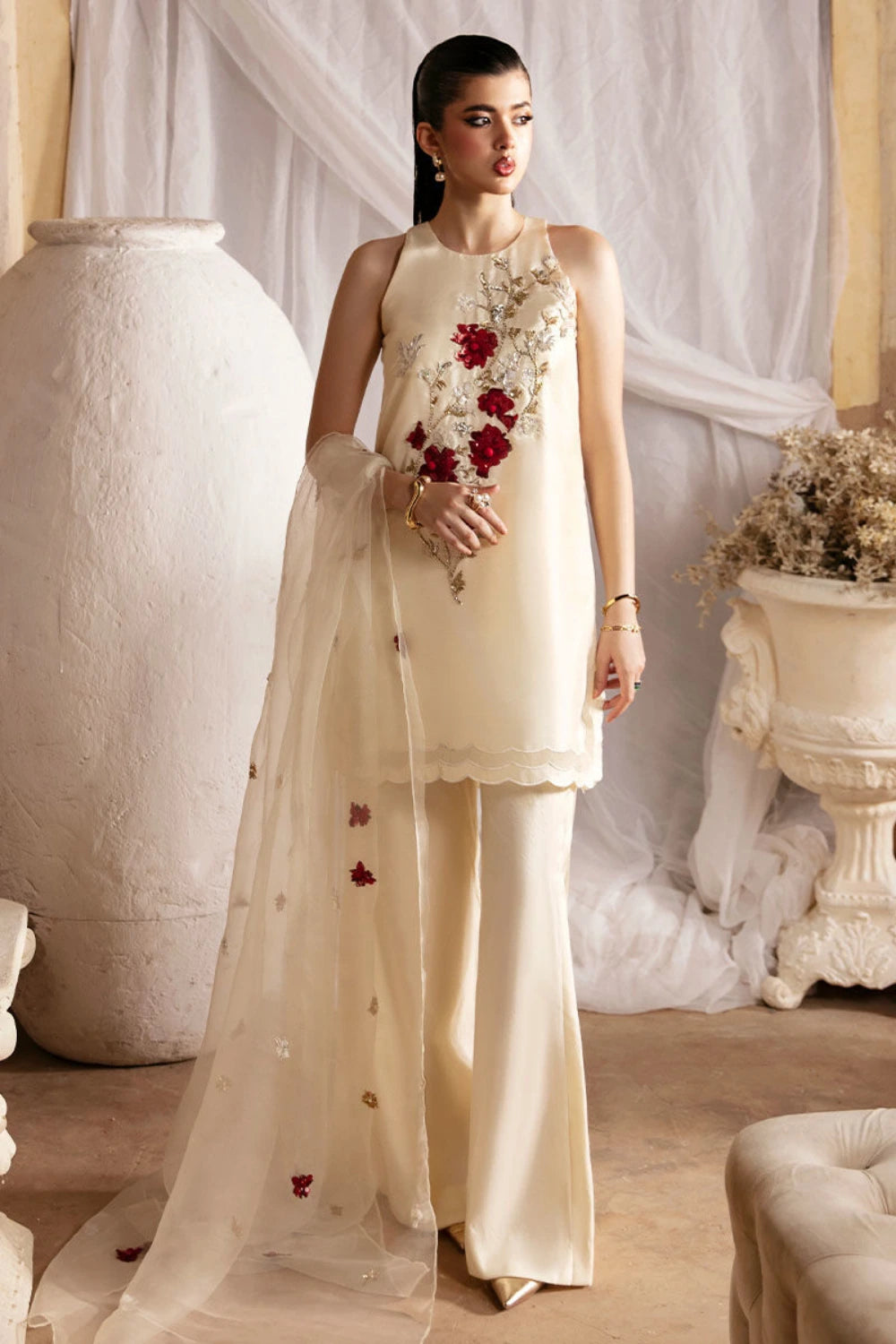 Rabia Zahur Silk Luxury Unstitched 3-Piece Suit