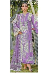 Elaf Lavender Chikankari Luxury  Embroidered Unstitched 3 Piece