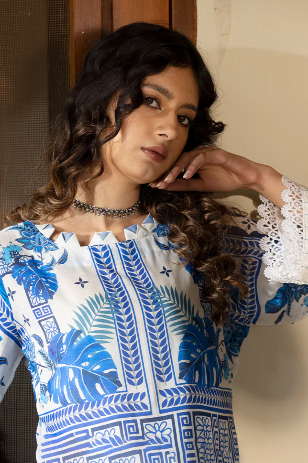 Unstitched Three Piece Printed Lawn AAB PA012528