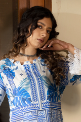 Unstitched Three Piece Printed Lawn AAB PA012528