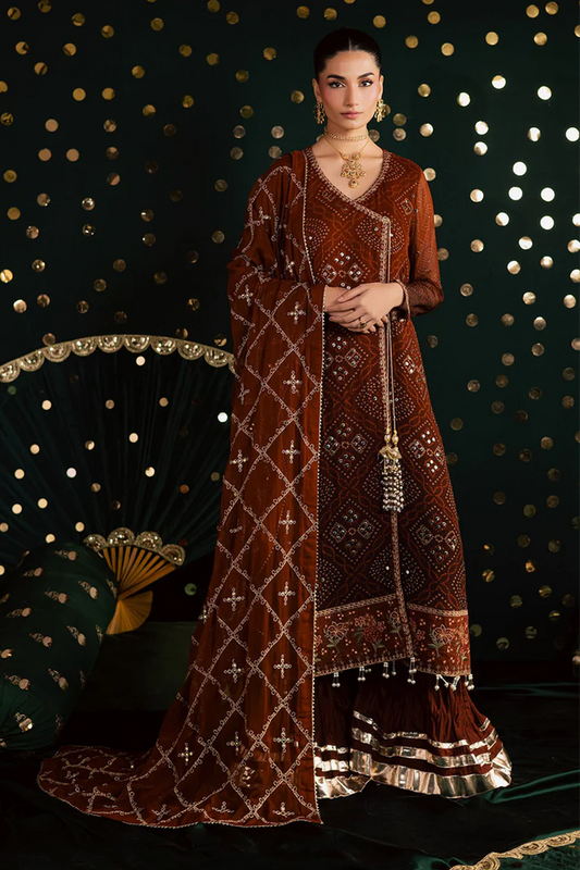 Nureh Chiffon Luxury Lawn 3-piece suit