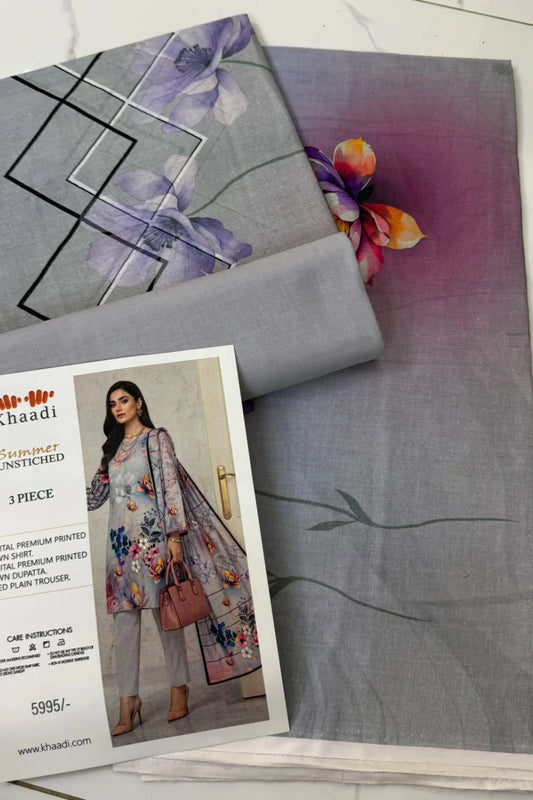Khaadi Lawn 3 Piece Suit