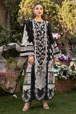 Elaf Chickankari Unstitched 3-Piece Suit