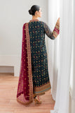 Baroque Luxury Embroidered Chiffon 3 Piece Suit