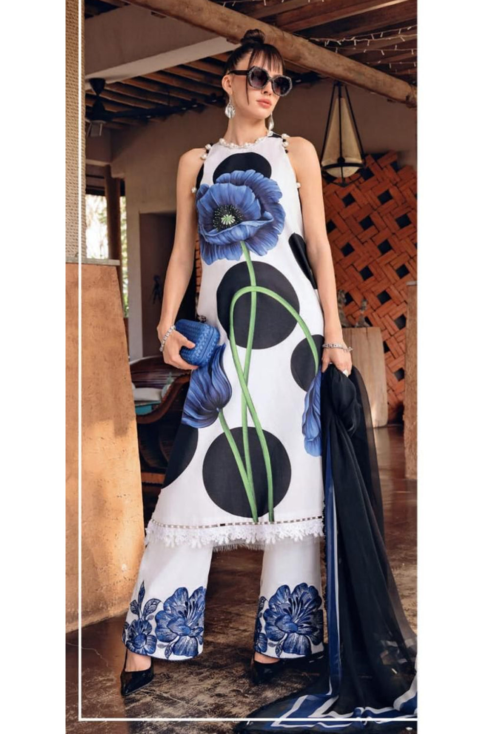 MPT-13A-26 Unstitched Luxury Lawn 3 Piece