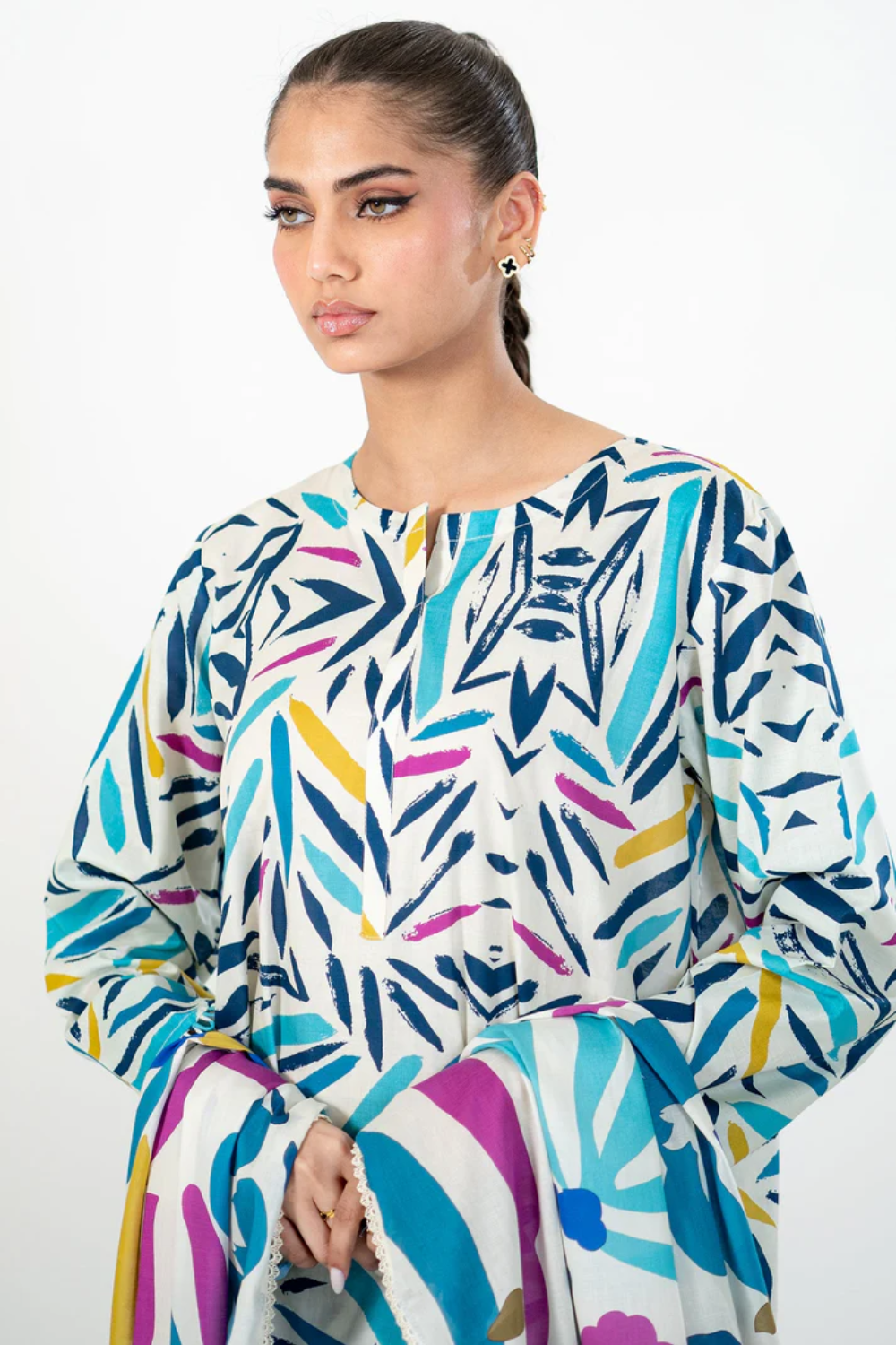 Unstitched Printed Lawn 3 Piece WALTZ