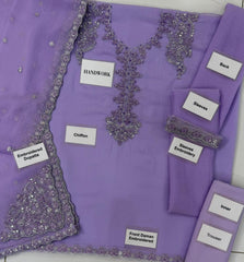 Lavendar UE-479 Luxury Formals Unstitched 3 Piece