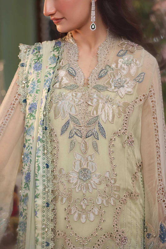 Maria B. Chiffon Embroidered 3 Piece Suit