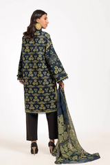 Unstitched Printed Lawn 3 Piece Marble