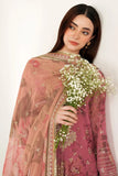 Jazmin Mauve Chiffon Unstitched 3 Piece Suit
