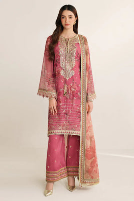 Jazmin Mauve Chiffon Unstitched 3 Piece Suit