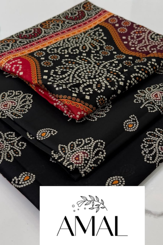 Unstitched Casual Wear All Over 3 Piece Collection