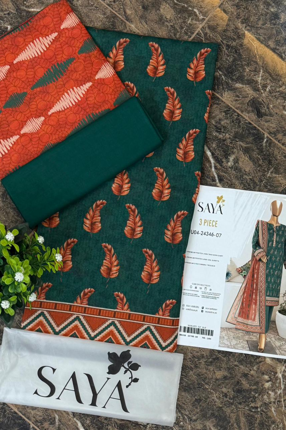 Unstitched Casual Wear All Over 3 Piece Collection