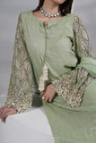 Amave Chiffon Embroidered 3 Piece Suit