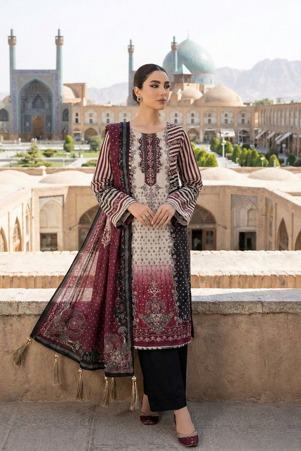 Elan Silk Festive Unstitched Silk 3 Piece