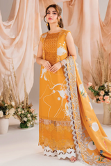 Unstitched Lawn Embroidered 3 Piece Solstice-ASN-08