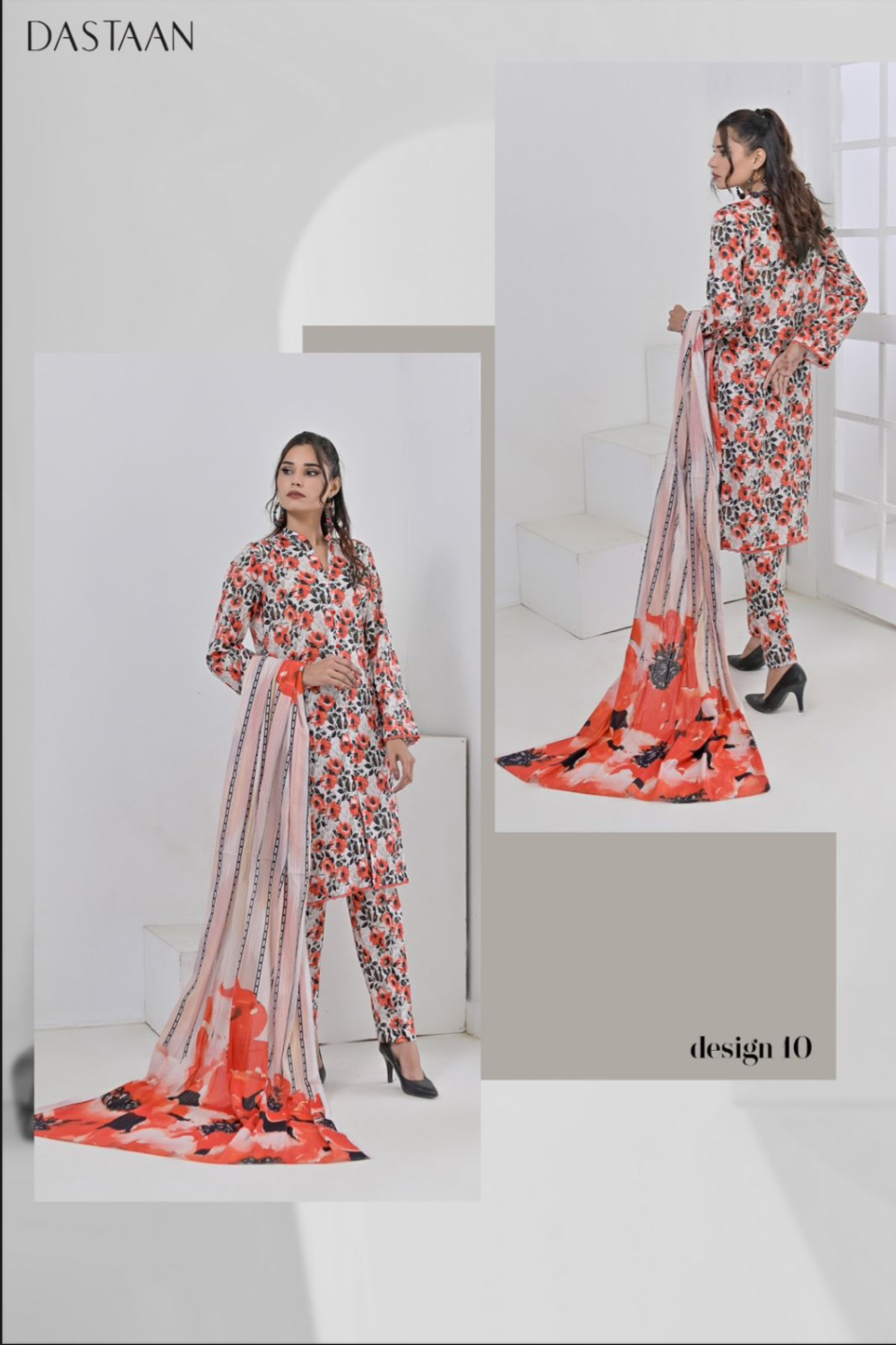 DASTAAN Unstitched Printed Lawn DSL-10 Satrangi