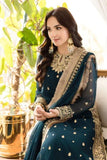 Asim Jofa Green Chiffon 3 Piece Suit