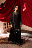 Azure Chiffon Embroidered  3 Piece Suit