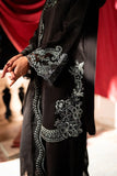 Azure Chiffon Embroidered  3 Piece Suit