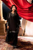 Azure Chiffon Embroidered  3 Piece Suit
