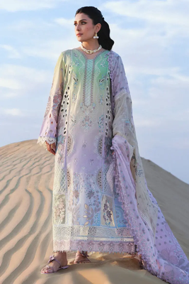Maria B. Tie & Dye Luxury Chickenkari Unstitched 3-Piece Suit