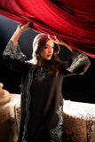 Azure Chiffon Embroidered  3 Piece Suit