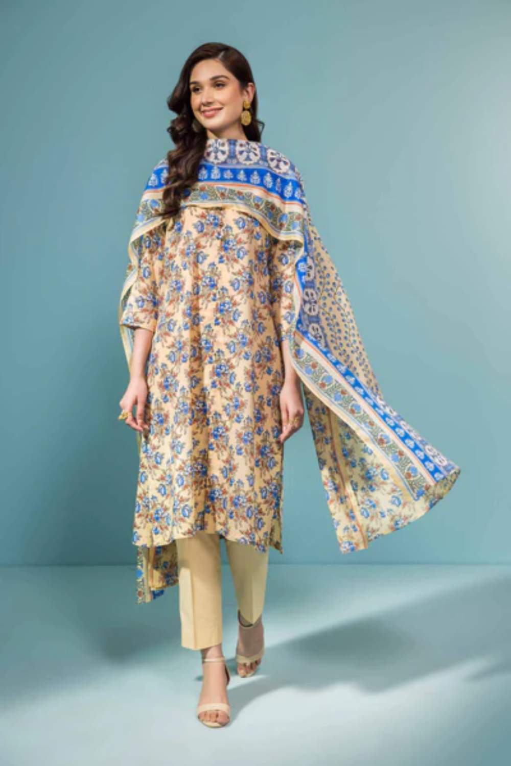 Unstitched Printed Lawn 423015432-T