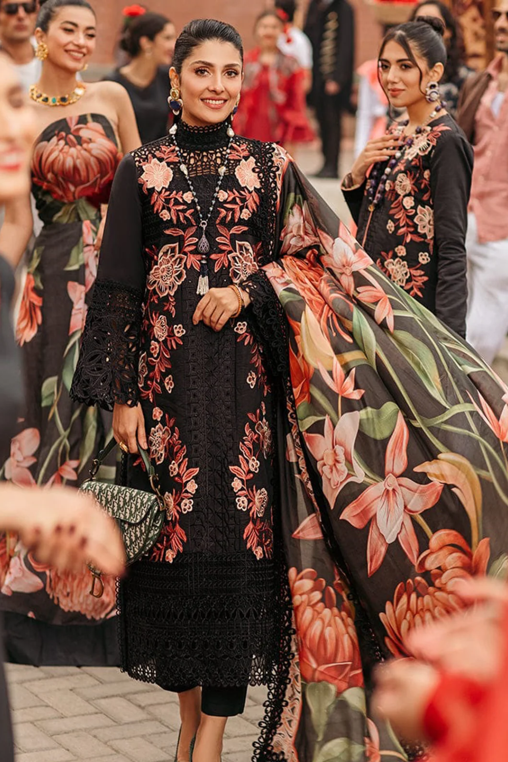 Unstiched Chikankari 3 Piece ROSA MSL13-22