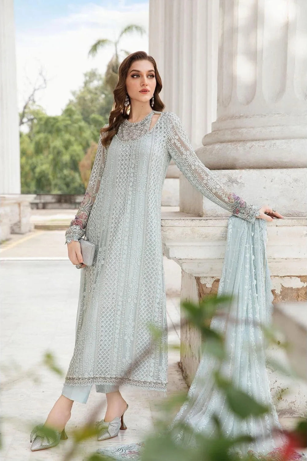 Maria B Chiffon Luxury 3 Piece Suit