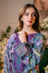Unstitched 3 Piece Embroidered Lawn Flora FLT20487