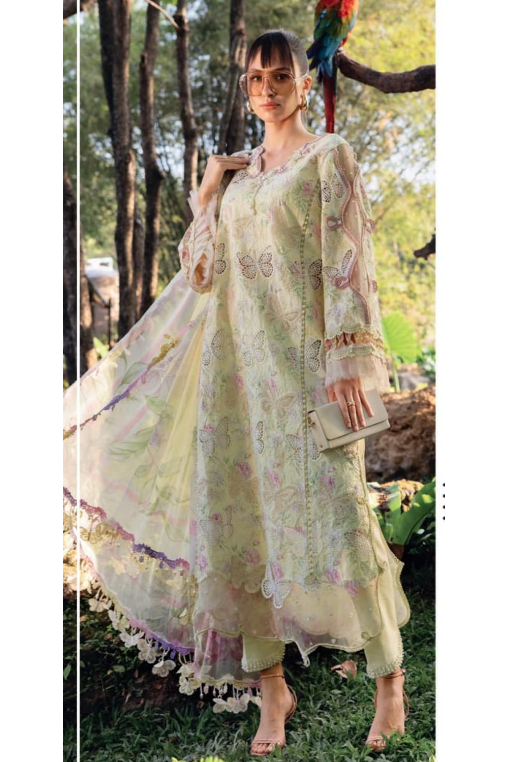 Maria B MP-2901B Luxury Lawn Laser Work Unstitched 3 Piece