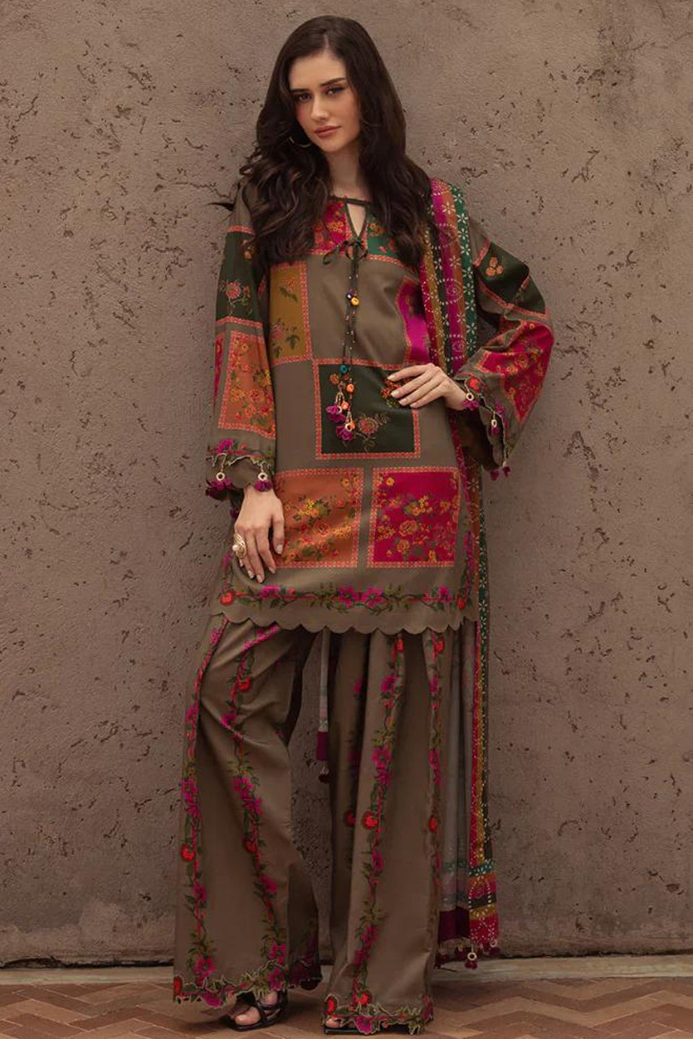 Charizma Swiss Lawn Digital Printed 2-Piece Dress Unstitched