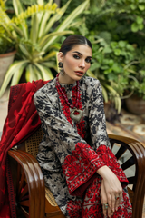 Unstitched 3 Piece Embroidered Lawn ZCL-D04
