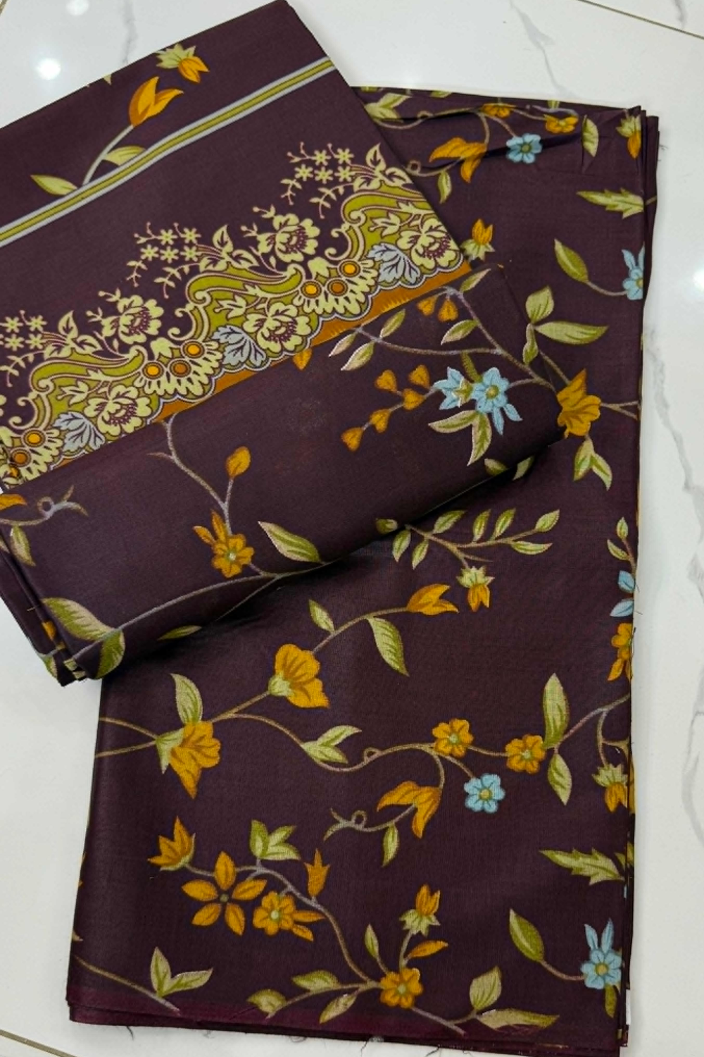 Unstitched Casual Wear All Over 3 Piece Collection