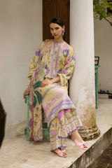 Unstitched 3 Piece Embroidered Lawn HLM-D2A Dulcina