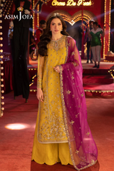 AJFO-05 EMBROIDERED ORGANZA UNSTITCHED 3 PCS