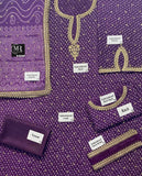 Baroque Purple Embroidered Lawn 3-Piece Suit
